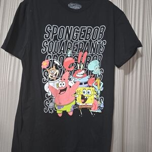 SpongeBob SquarePants Women's Black Graphic Tee